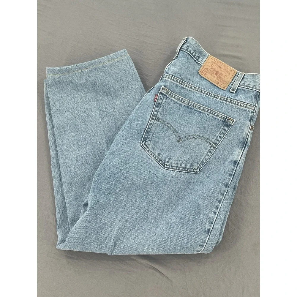 Vintage Levi's‎ 560 Loose Fit Tapered Leg Jeans Light Wash Cotton Denim W38xL28